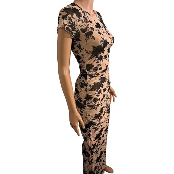 No Comment Floral Bodycon Maxi Dress Size Small - Picture 5 of 7